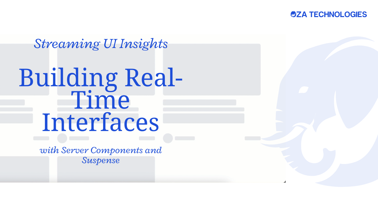 CStreaming UI: Building Real-Time Interfaces with Server Components + Suspense